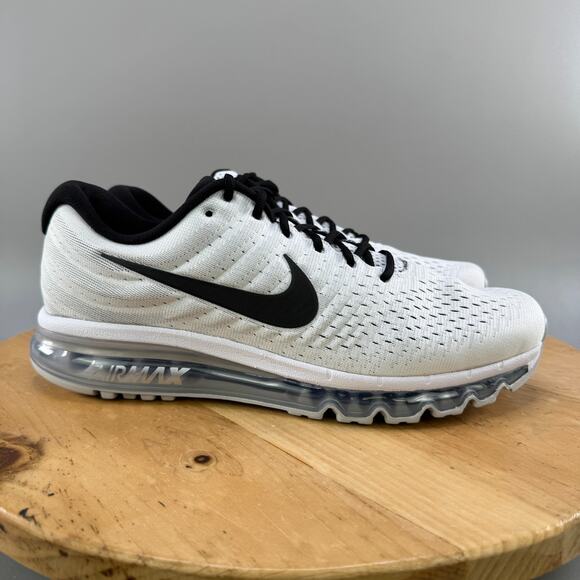 Nike Air Max 2017 Mens Size 15 Shoes‎ White Pure Platinum Silver 849559-100 NEW main image 8